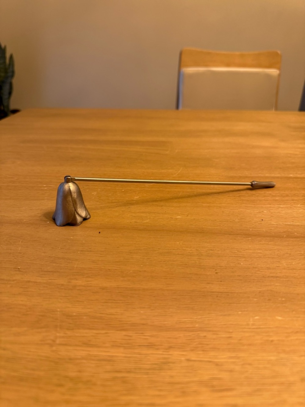 Vintage pewter candle snuffer